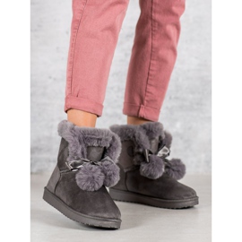 Modisches graues Mukluki 1