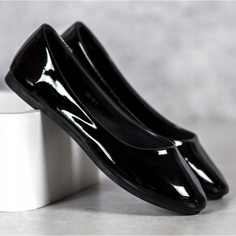 Lackierte VICES Ballerinas schwarz 1
