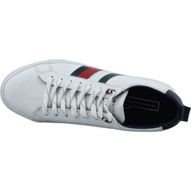 Schuhe Tommy Hilfiger Flag Detail Leather Sneaker M FM0FM02576-YBR weiß 2