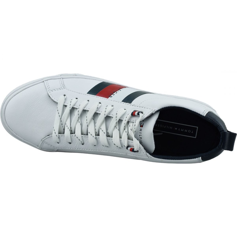 Schuhe Tommy Hilfiger Flag Detail Leather Sneaker M FM0FM02576-YBR weiß 2