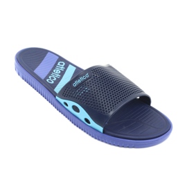 6168 Atletico Pool-Hausschuhe marineblau blau 1