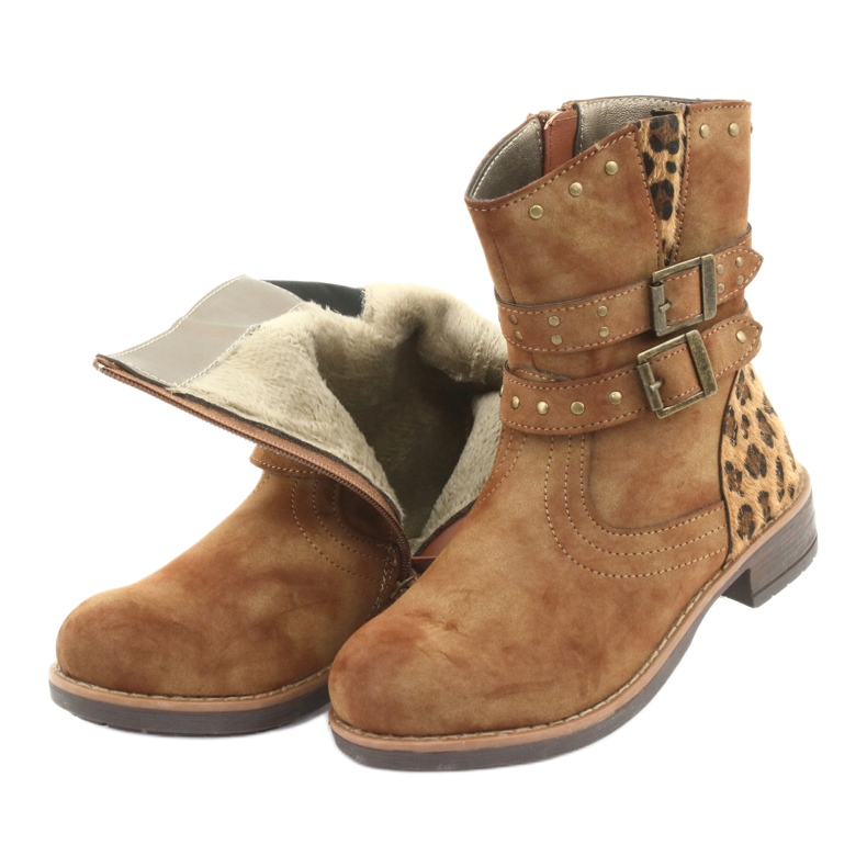 American Club braune Pantherstiefel 5