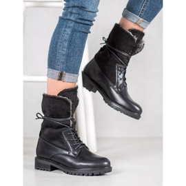 Seastar Stiefel mit aufgerolltem Schaft schwarz 1