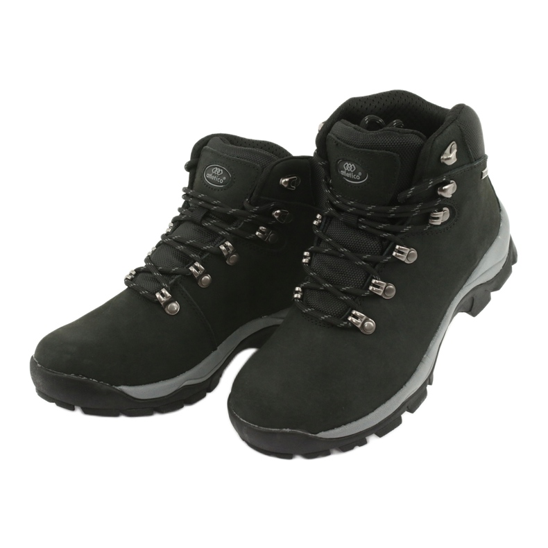 Schwarze Atletico 57089 Wanderschuhe mit Schnürung 3