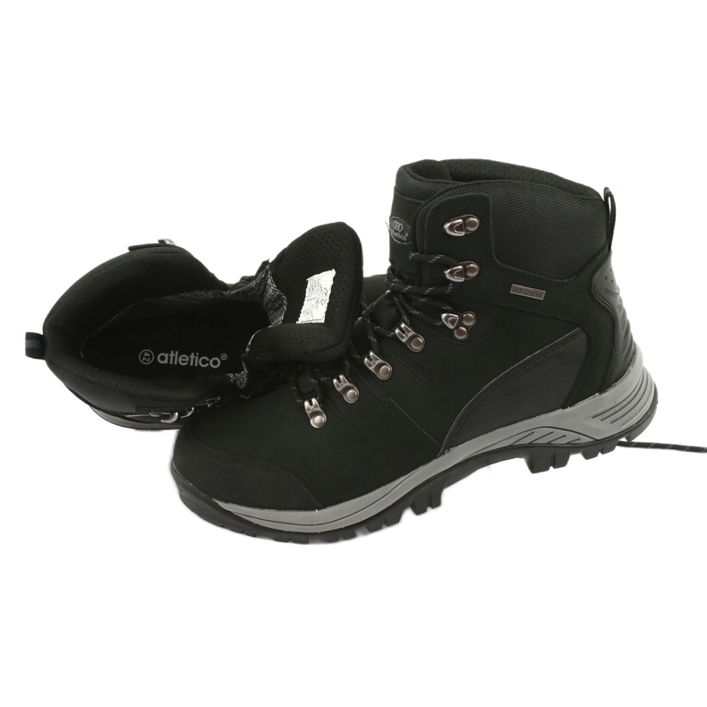 Atletico 66176 schwarz gebundene Wanderschuhe 6