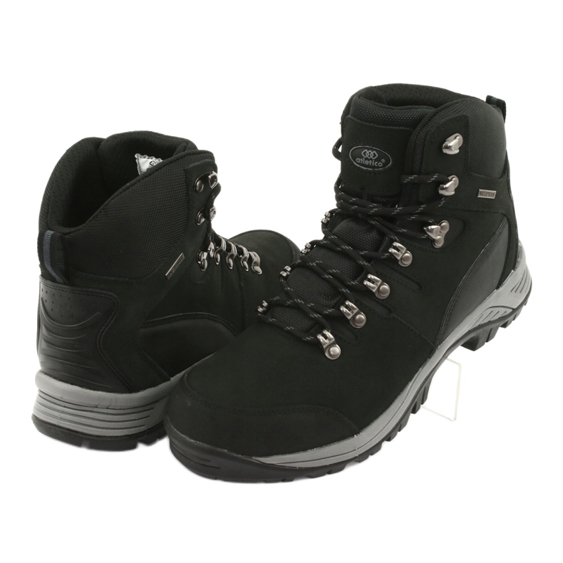 Atletico 66176 schwarz gebundene Wanderschuhe 4