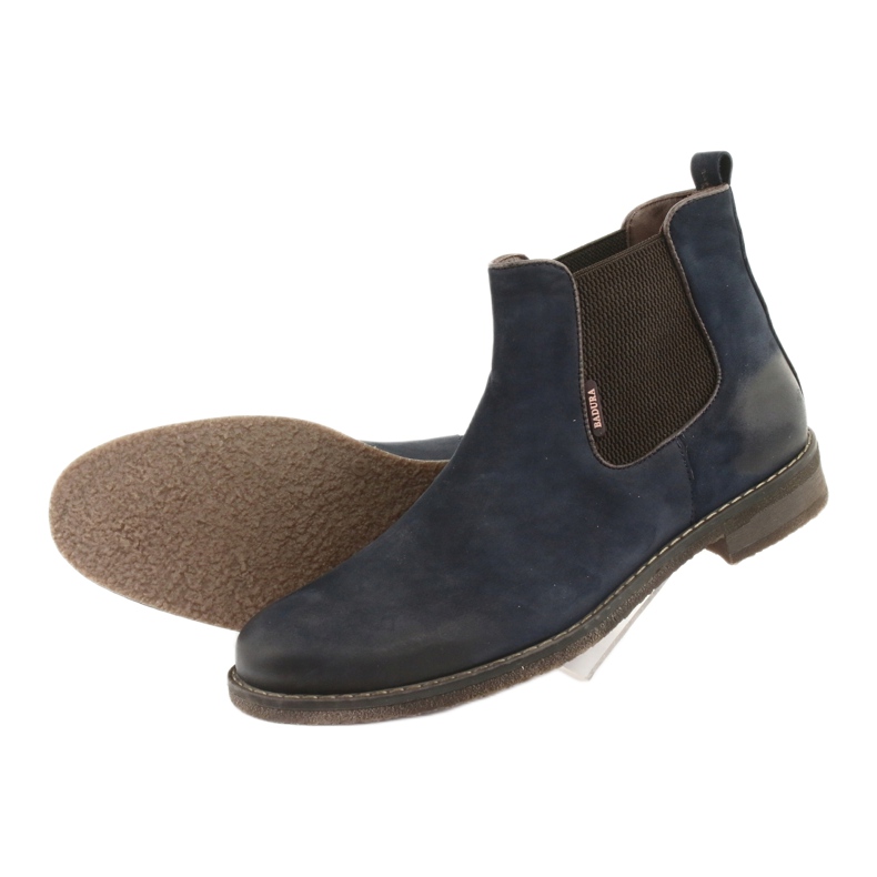 Chelsea-Boots Slip-On Stiefel Badura 4754 braun marineblau 5
