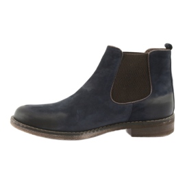 Chelsea-Boots Slip-On Stiefel Badura 4754 braun marineblau 2
