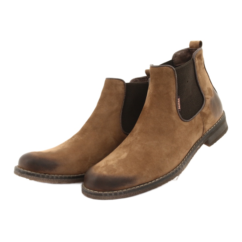 Chelsea-Boots Slip-On Stiefel Badura 4754 braun 3