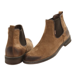 Chelsea-Boots Slip-On Stiefel Badura 4754 braun 4
