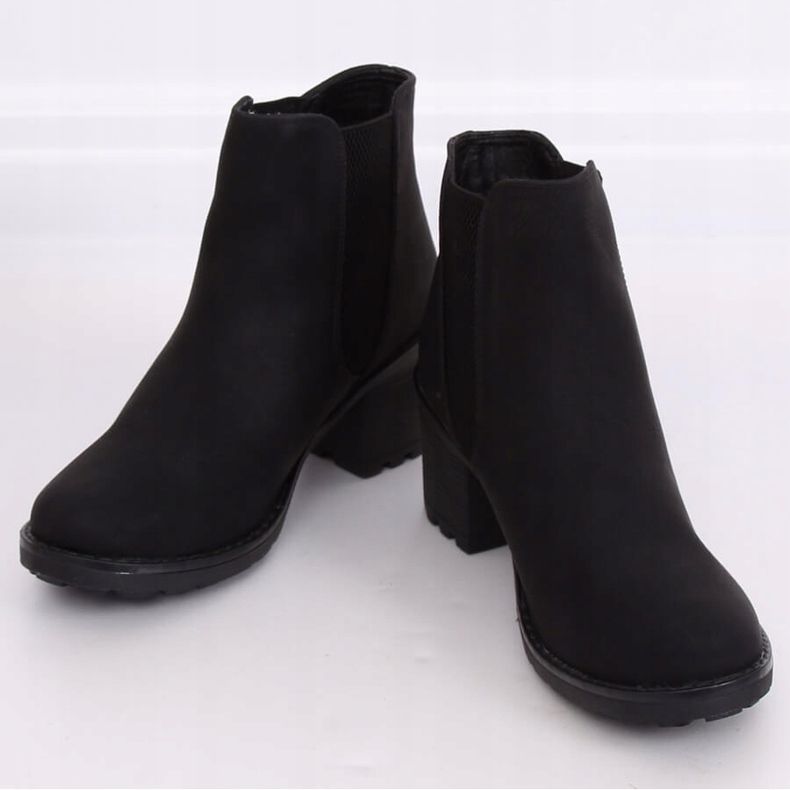 Schwarze Chelsea-Boots, schwarz L2065 Schwarz 1