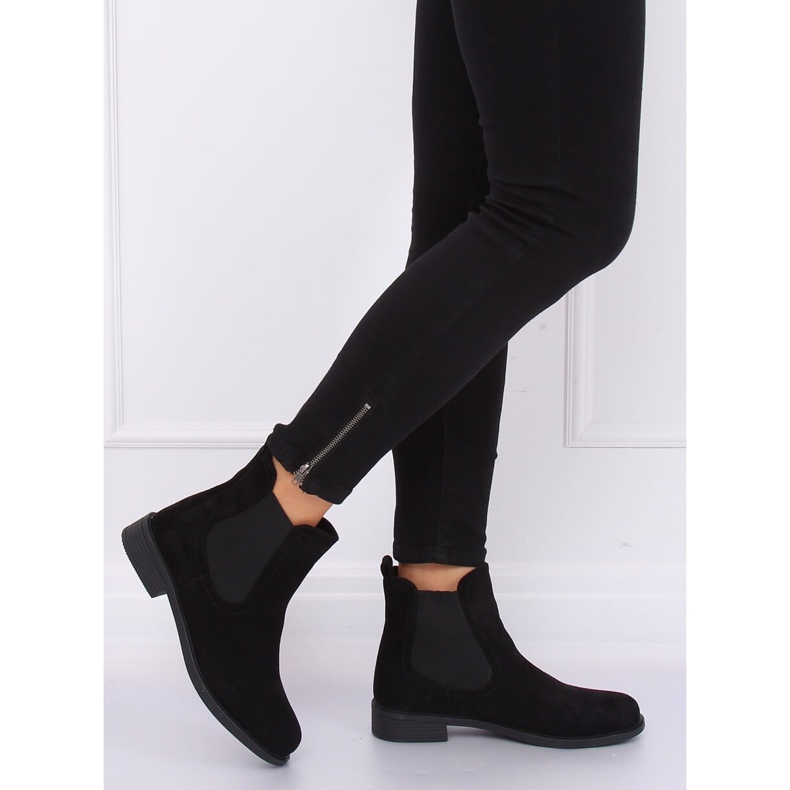 Schwarze Jodhpurstiefel B-6856 Schwarz 2