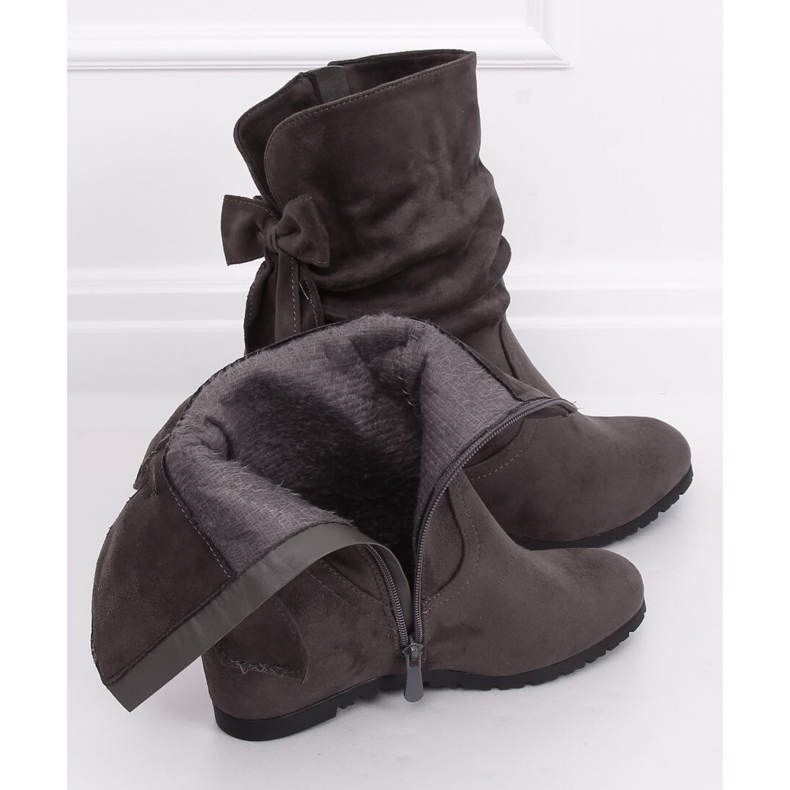 Graue Keilstiefel H8120 Gris 2