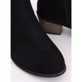 Schwarz CM-9M1-1 Schwarze Cowboystiefel 2