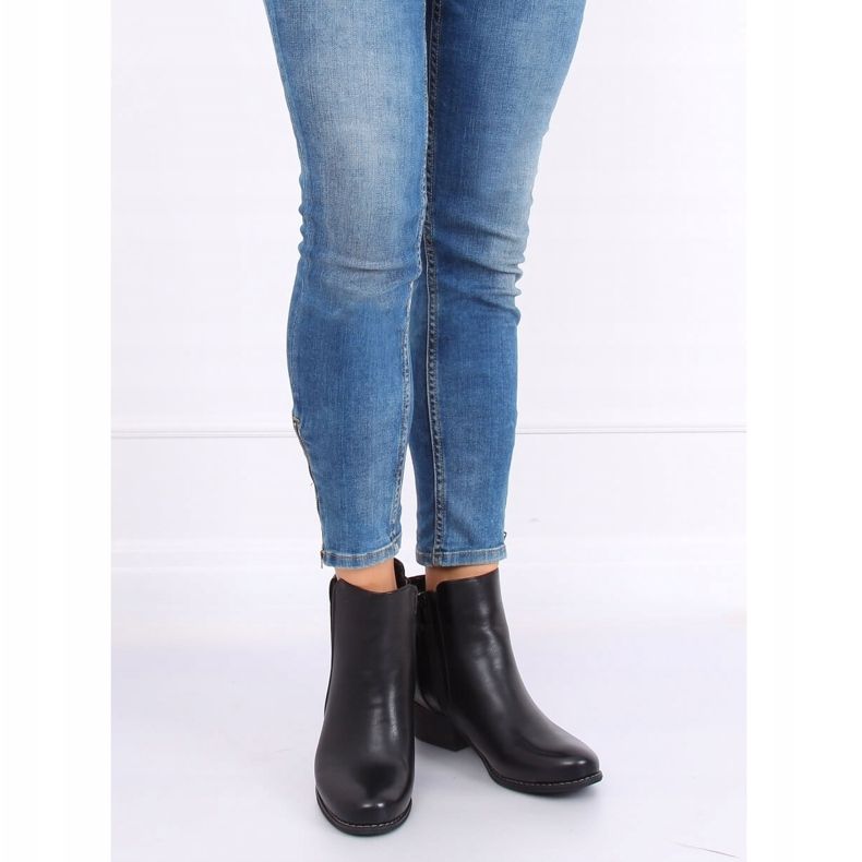 Schwarze Jodhpur-Stiefel, schwarz 6391 Schwarz 2