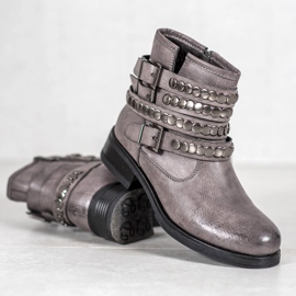 Forever Folie Graue Damenstiefel 2