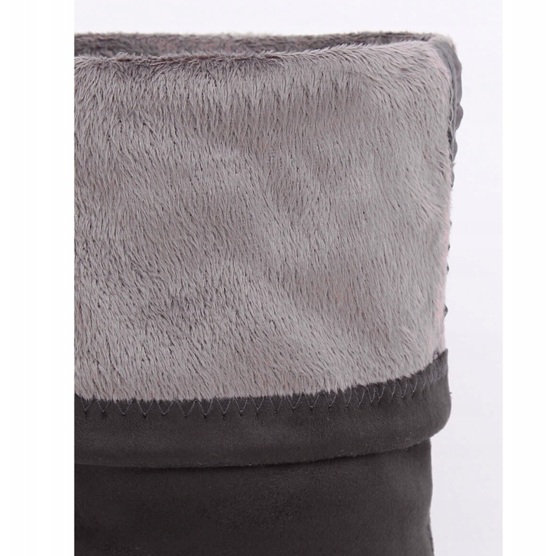 Graue flache Überstiefel 13X993-95 Dunkelgrau 2