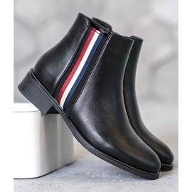 Filippo Stiefel mit Ziergürtel schwarz 1