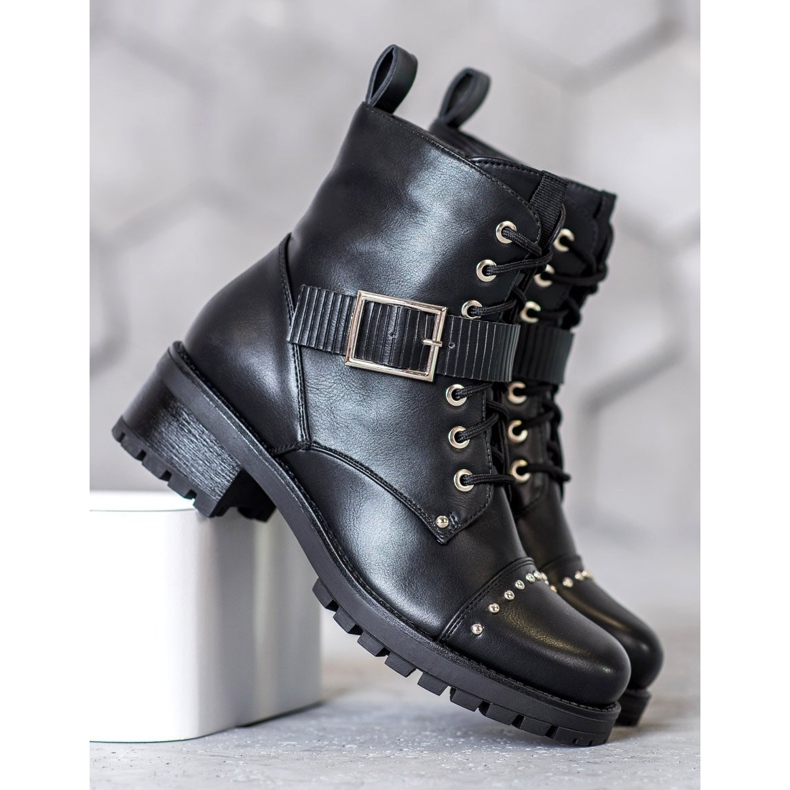 Seastar Arbeiter mit dekorativer Schnalle schwarz 2