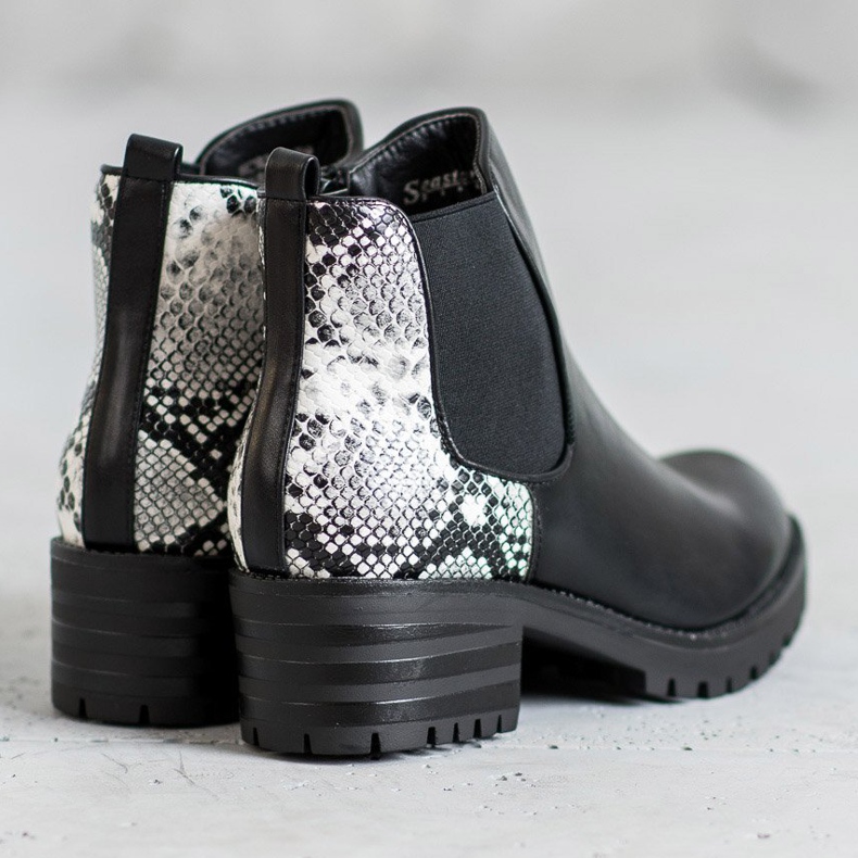 Seastar Chelsea-Boots mit Muster schwarz 2