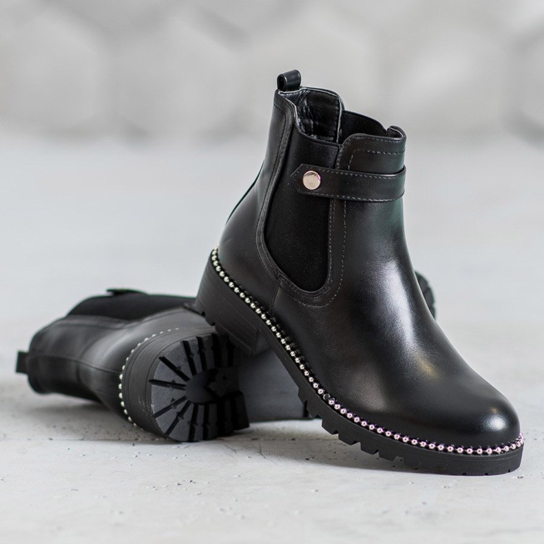 Seastar Schwarze Chelsea-Stiefel 1