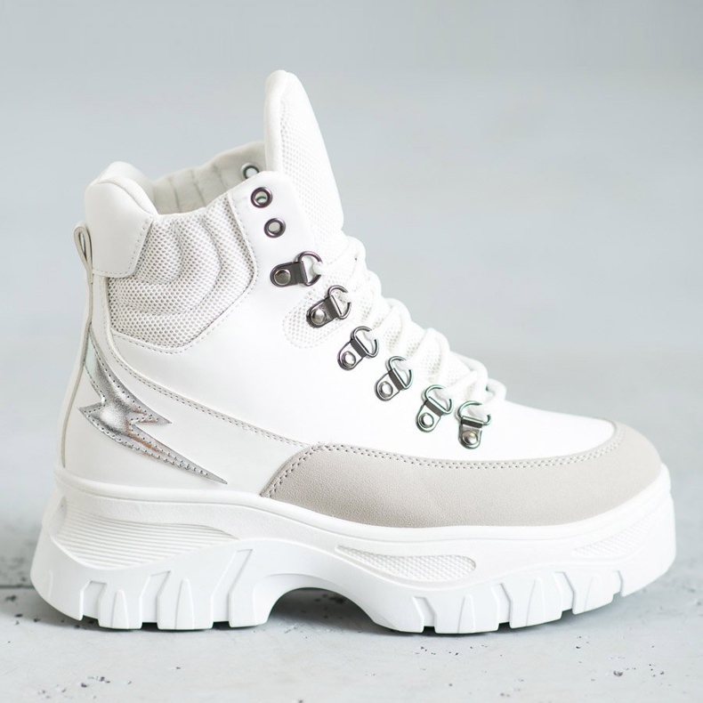 Seastar Modische Schnürstiefel weiß 2