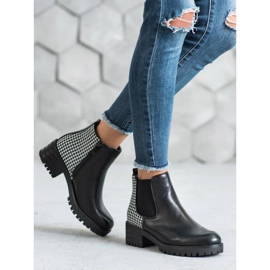 Seastar Chelsea-Boots mit Muster weiß schwarz 2