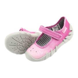 Befado Kinderschuhe 109P195 rosa grau 5