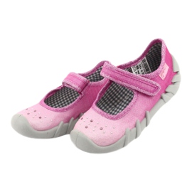 Befado Kinderschuhe 109P195 rosa grau 3