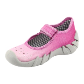 Befado Kinderschuhe 109P195 rosa grau 2