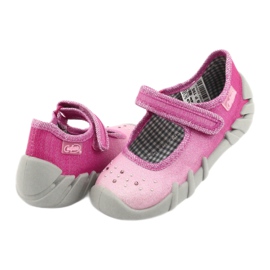 Befado Kinderschuhe 109P195 rosa grau 4