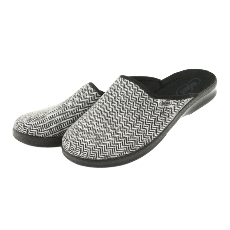 Befado Herrenschuhe PU 548M023 schwarz grau 3