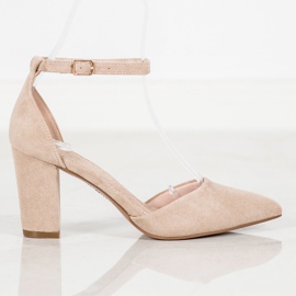 Elegante Pumps von VINCEZA beige 1