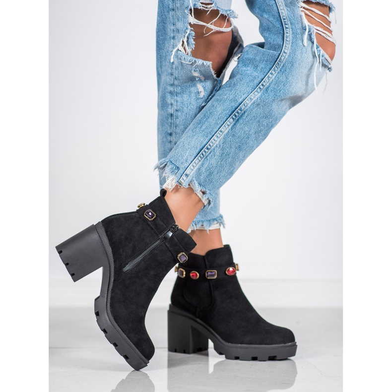 Seastar Stiefel auf der Plattform schwarz 1