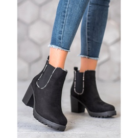 Erynn Chelsea Boots aus Wildleder auf der Plattform schwarz 1