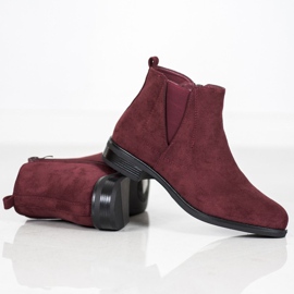 Ideal Shoes Slip-on-Stiefel rot 1