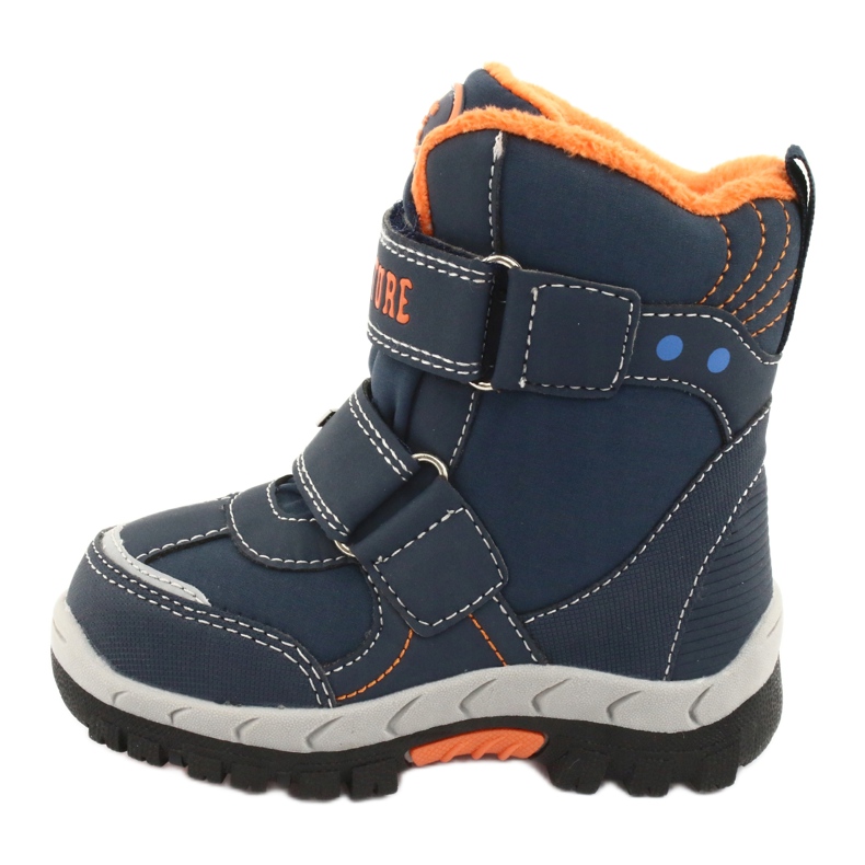 American Club Amerikanische Stiefel mit marineblauer RL35-Membran navy blau orange 2