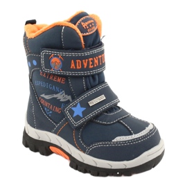 American Club Amerikanische Stiefel mit marineblauer RL35-Membran navy blau orange 1