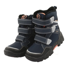 American Club Stiefel mit amerikanischer RL32-Membran navy blau orange 3