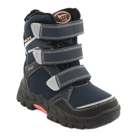 American Club Stiefel mit amerikanischer RL32-Membran marineblau orange 1