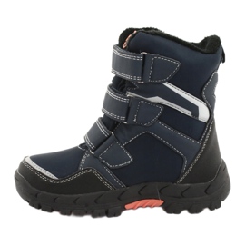 American Club Stiefel mit amerikanischer RL32-Membran marineblau orange 2