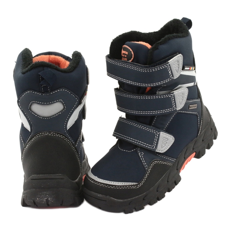 American Club Stiefel mit amerikanischer RL32-Membran marineblau orange 4
