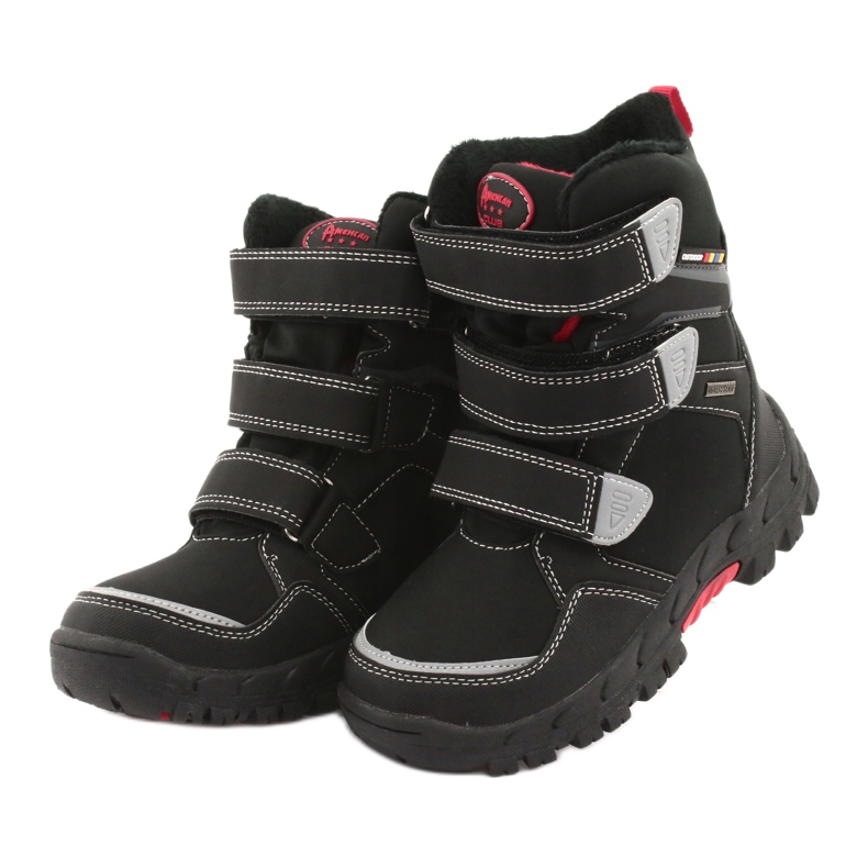 Stiefel mit der American Club RL32 Membran schwarz rot 3