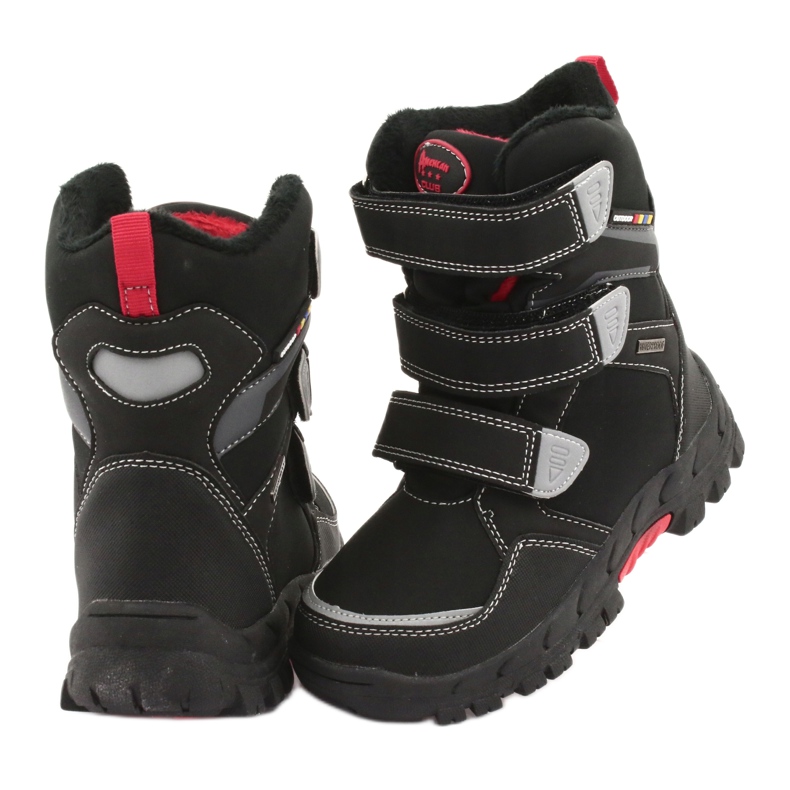 Stiefel mit der American Club RL32 Membran schwarz rot 4