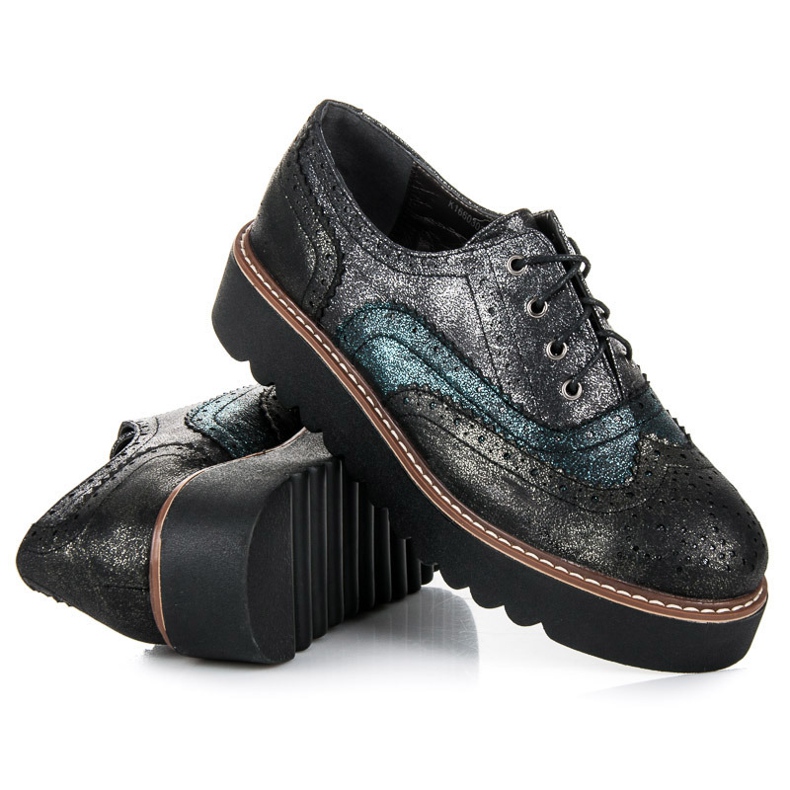Kylie Gebundene Brogues schwarz 2