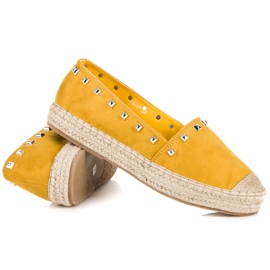 Nio Nio Gelbe Espadrilles mit Nieten 1