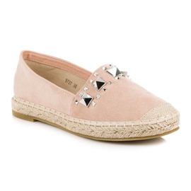 Coura Puderfarbene Espadrilles rosa 2