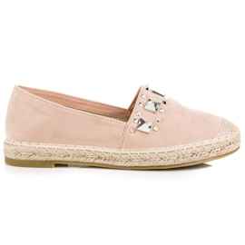 Coura Puderfarbene Espadrilles rosa 1
