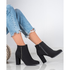 Seastar Matte Stiefel mit Zirkonia schwarz 1