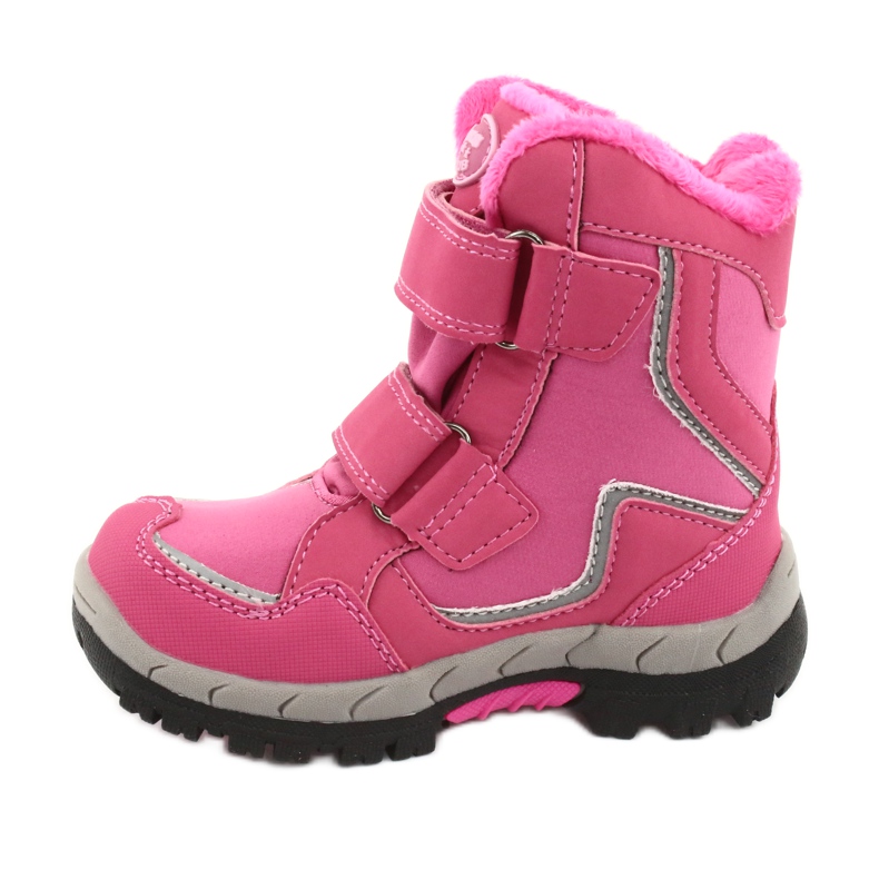 American Club Stiefel mit HL28 Membran rosa Schmetterlinge weiß schwarz 2